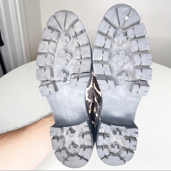 Sandro Paris Alec Leopard Platform Sneaker EU 39 US Women’s Size 9 - Picture 9 of 11